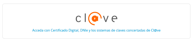 Acceda con certificado digital, DNIe y los sistemas @Clave